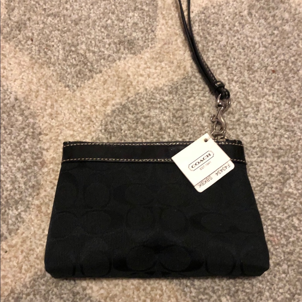 Black Coach Wristlet